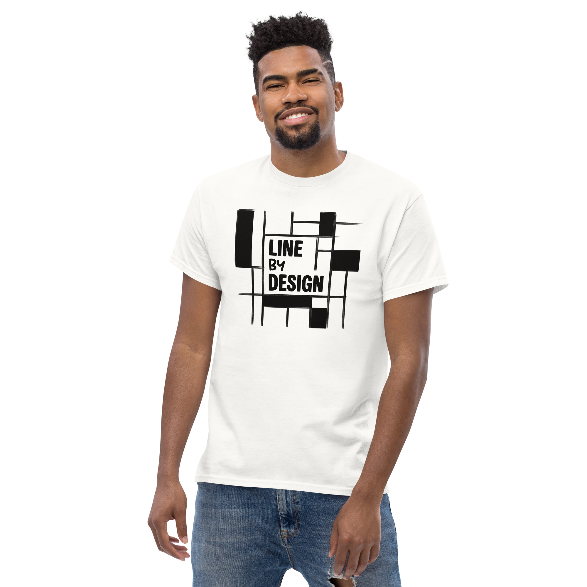 De Stijl style logo tee